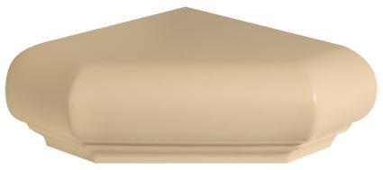 Szűk 90° kétszertört (2x135°) kerek párkány sarok