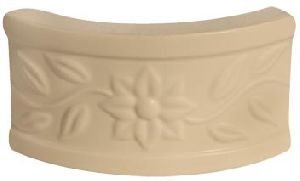 90° íves virágos fríz sarok