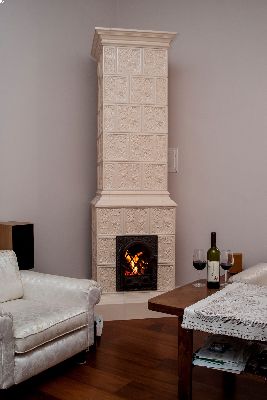 Szecessziós pipacsos kályha 3+5 sor